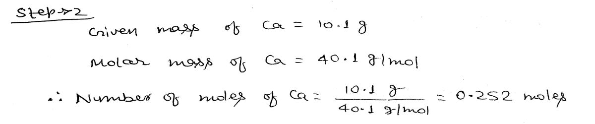 Chemistry homework question answer, step 2, image 1